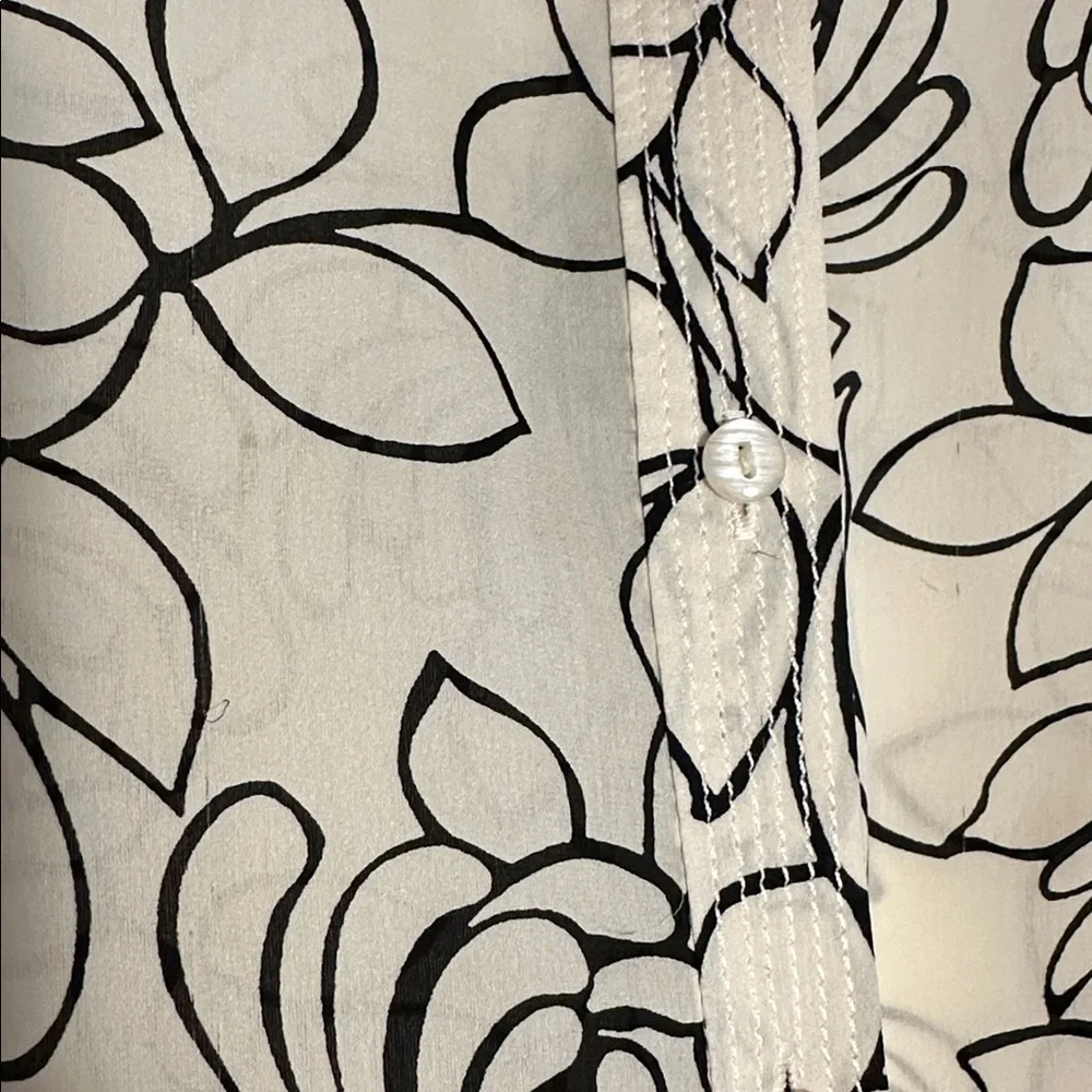 Sigrid Olsen Silk Floral Button Down Shirt - Picture 10 of 10
